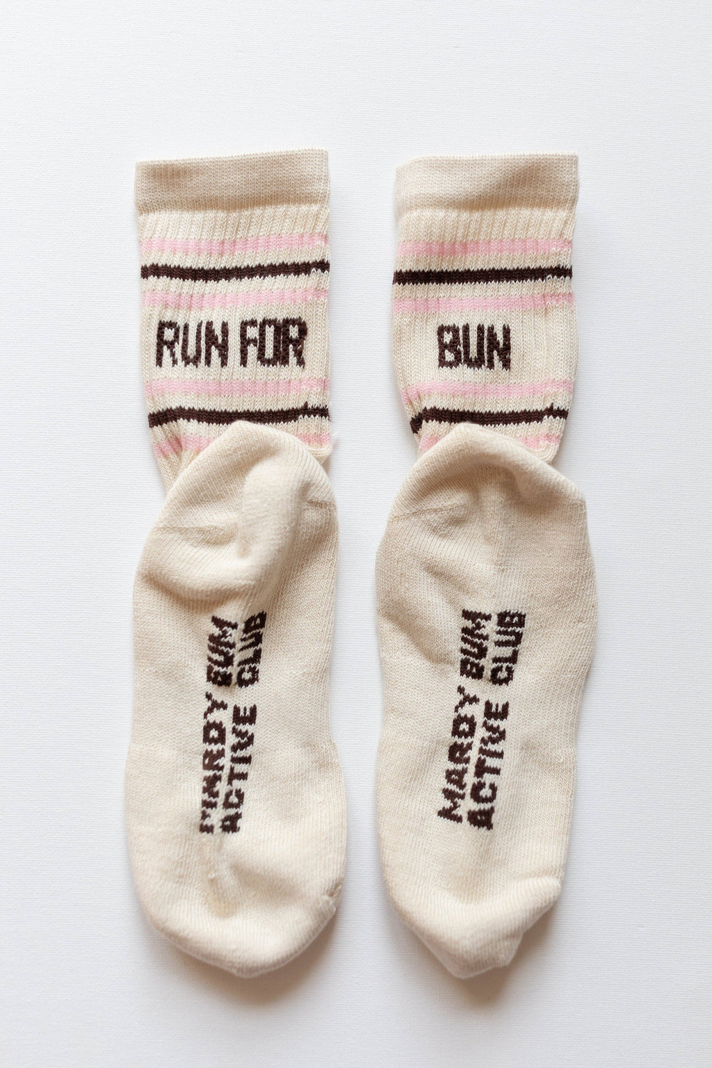 "Will Run For a Cini Bun" sports socks
