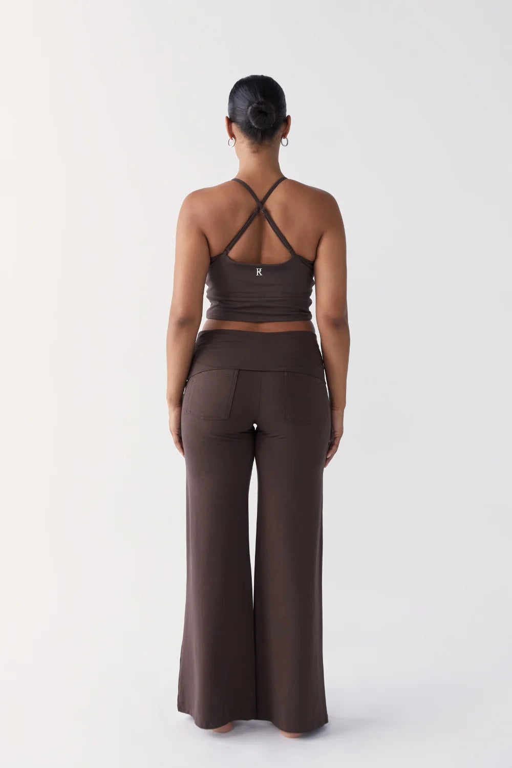 Full Length Yin Flare - Dark Brown - Organic Cotton/Bamboo
