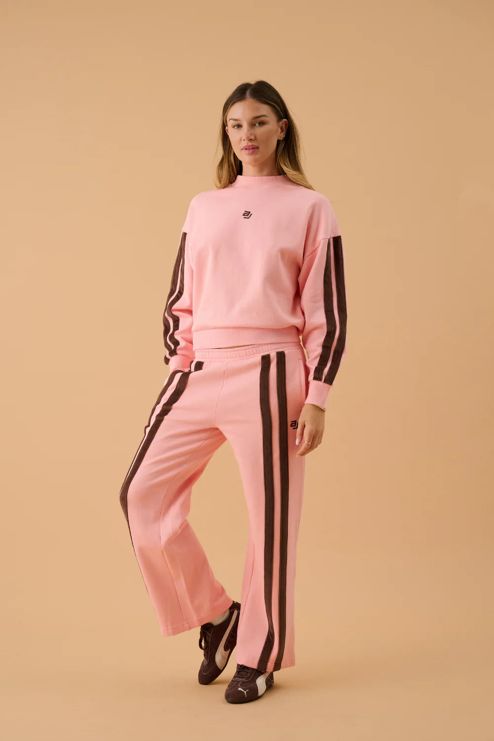 AJ Logo Sweatshirt Rose Quartz