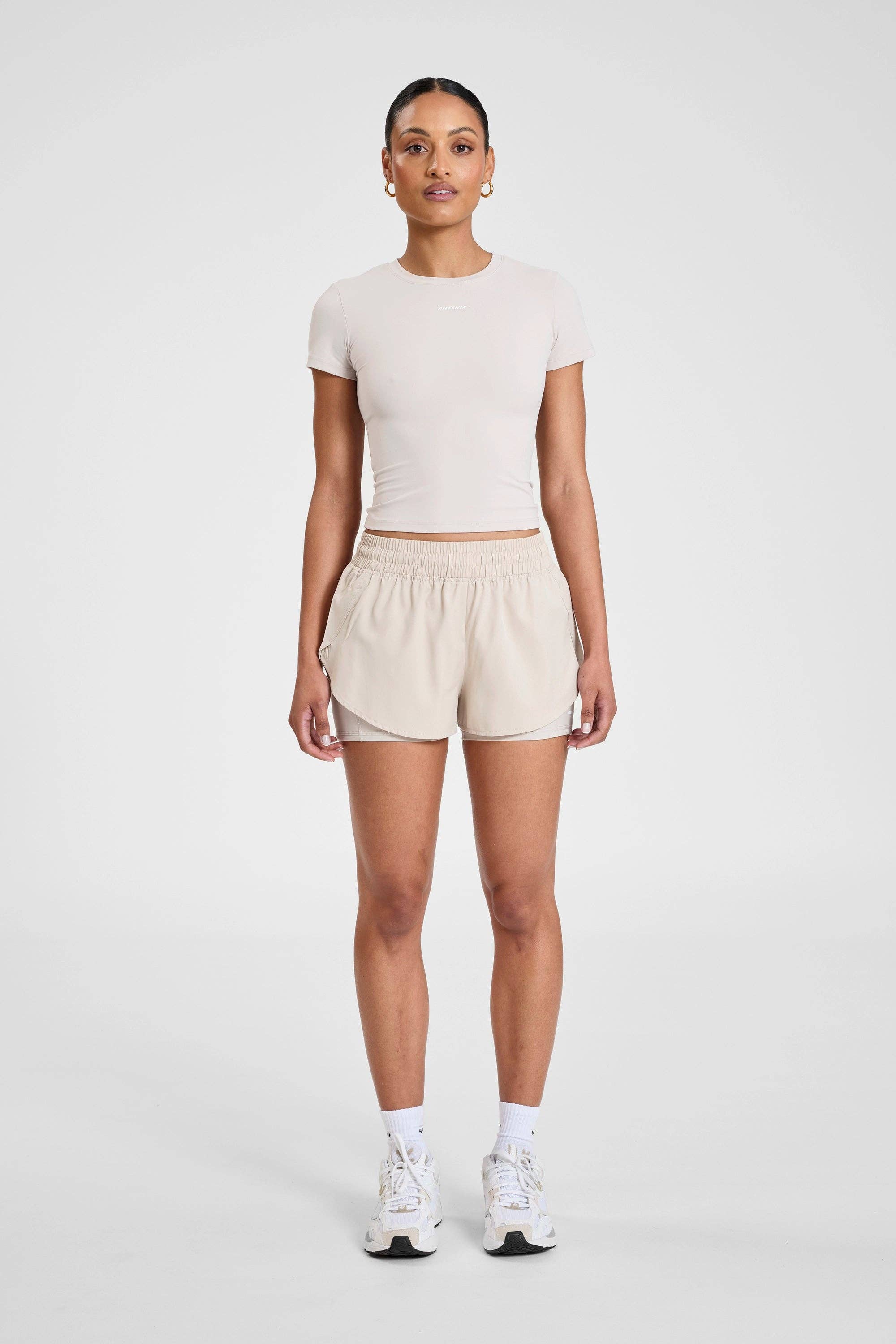 ALLFENIX CloudCore Running Short: Stone
