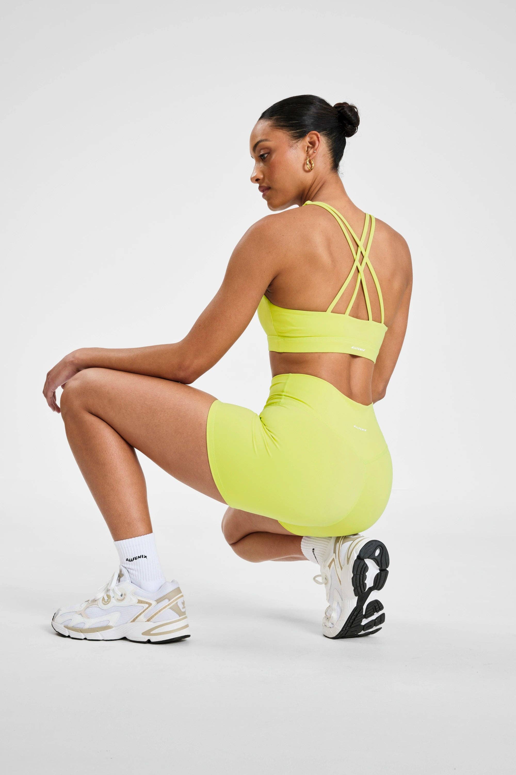 CLOUDCORE 5" Bike Short: Lime