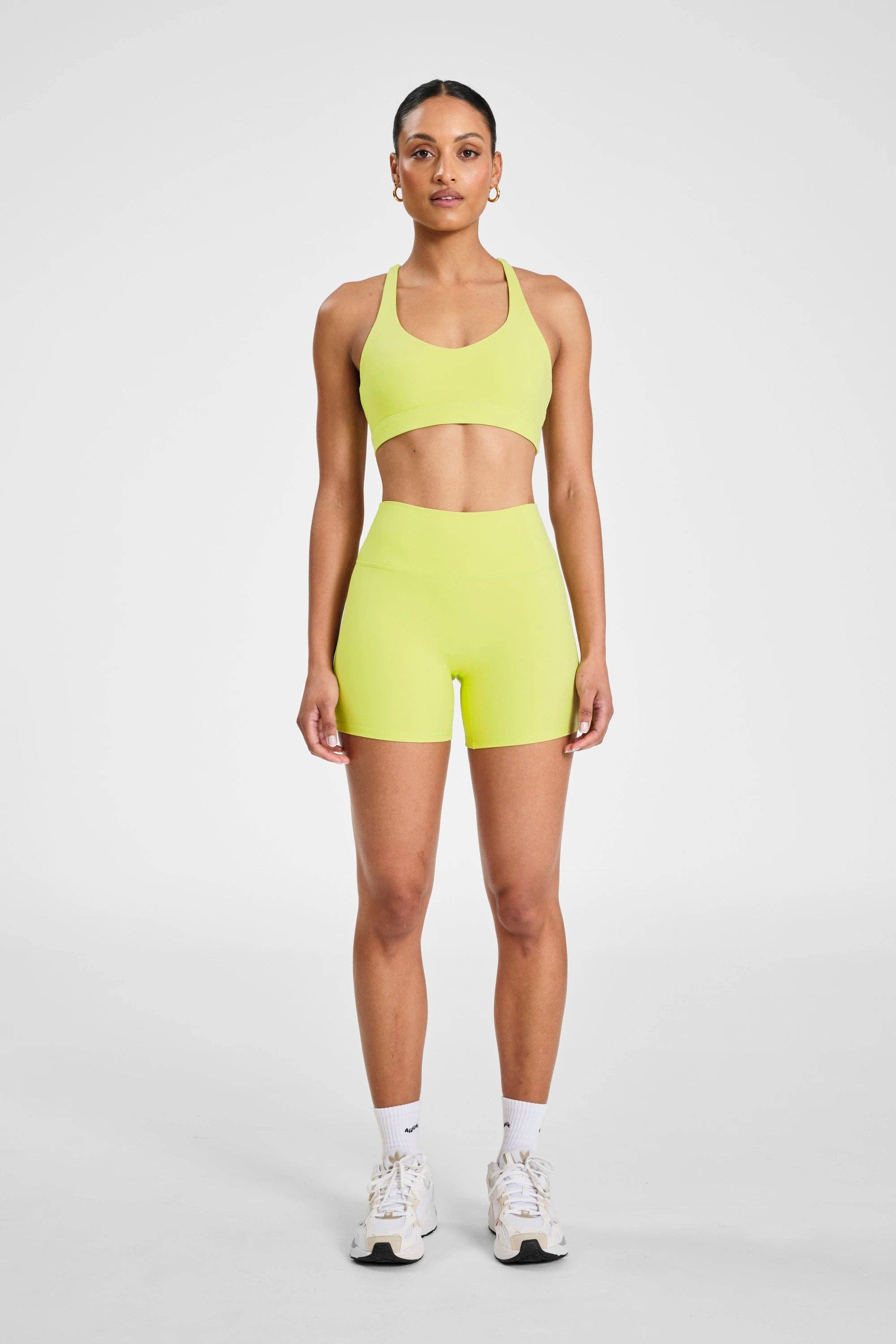 CLOUDCORE 5" Bike Short: Lime
