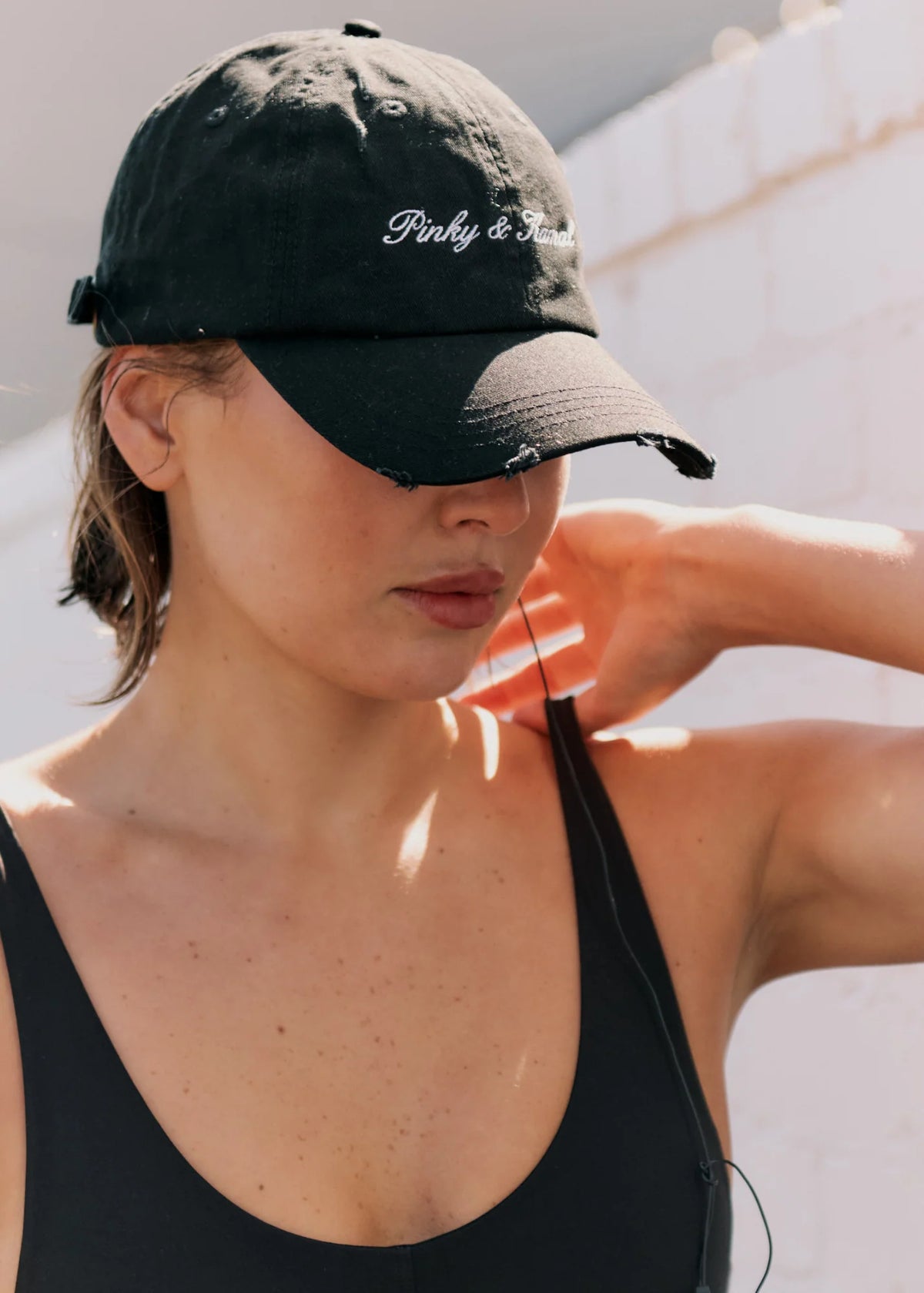 Pinky & Kamal Signature Cap - Distressed Black