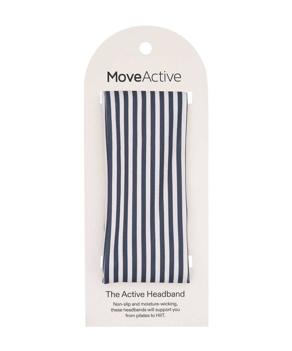 Active Headband - Gray Stripe