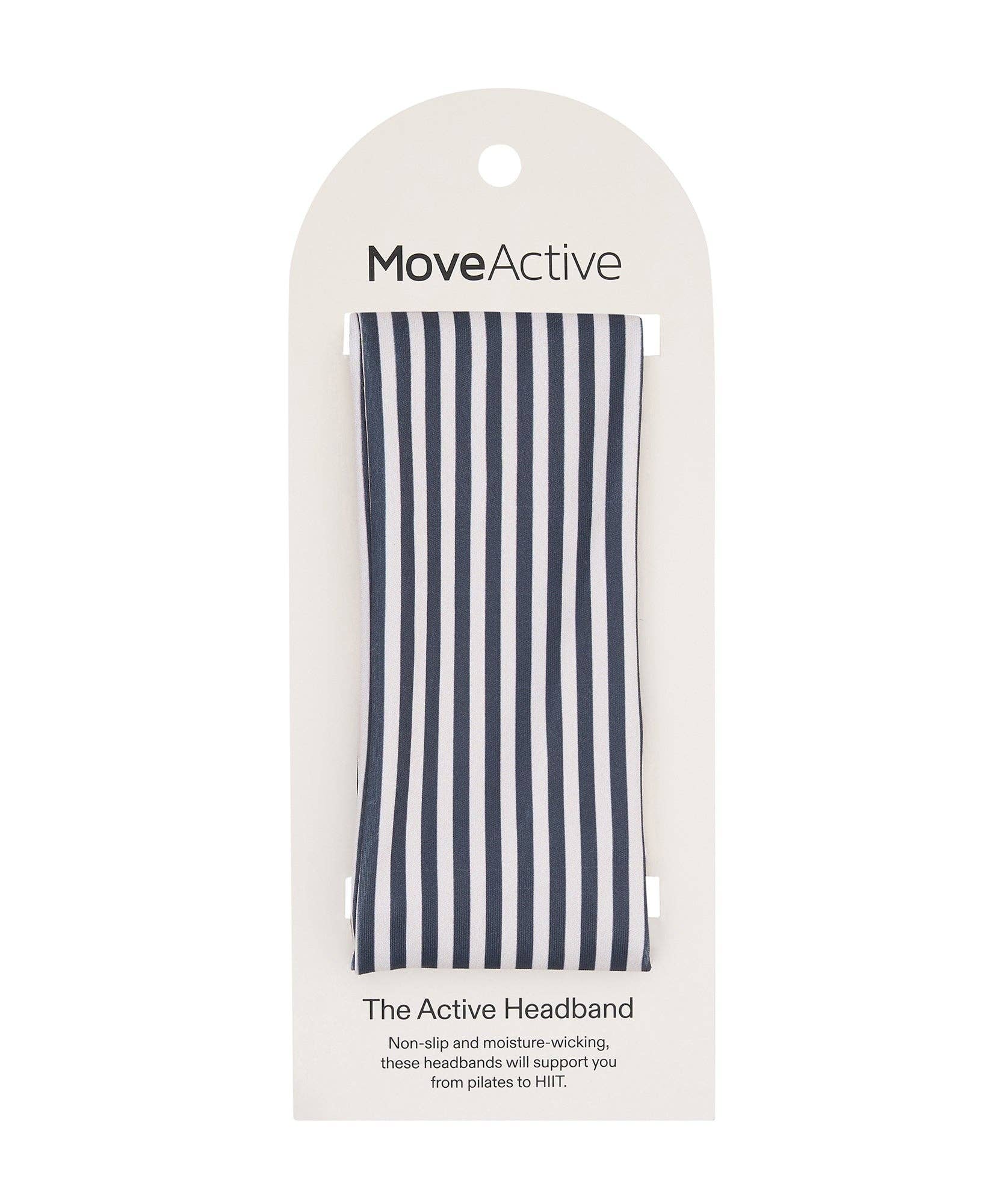 Active Headband - Gray Stripe