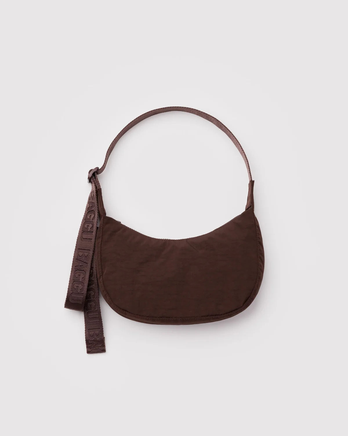 Small Nylon Crescent Bag Coffee
