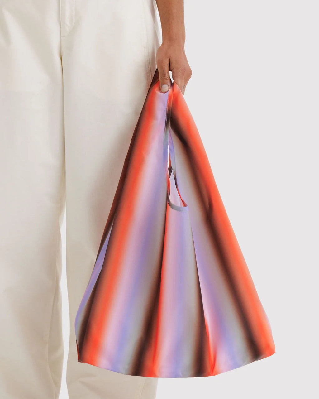 Standard Baggu Gradient Stripe Poppy and Lilac