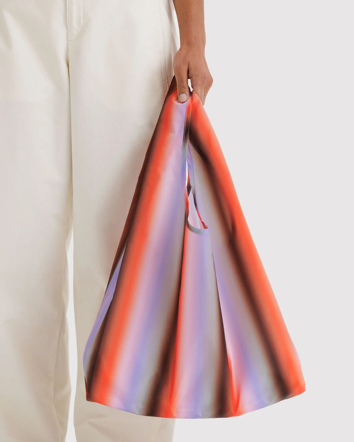Standard Baggu Gradient Stripe Poppy and Lilac