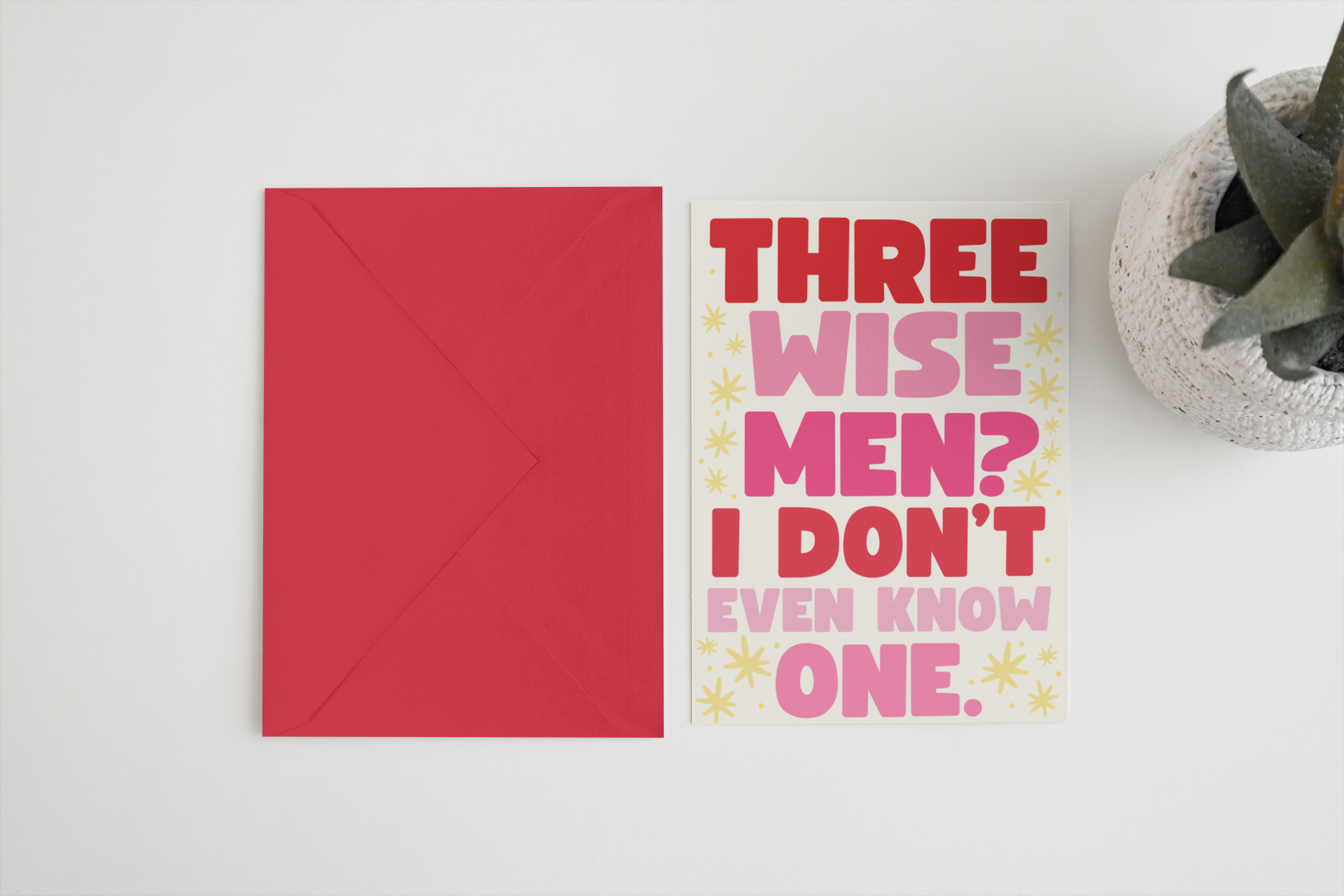 Three wise men? I don’t even know one Christmas card