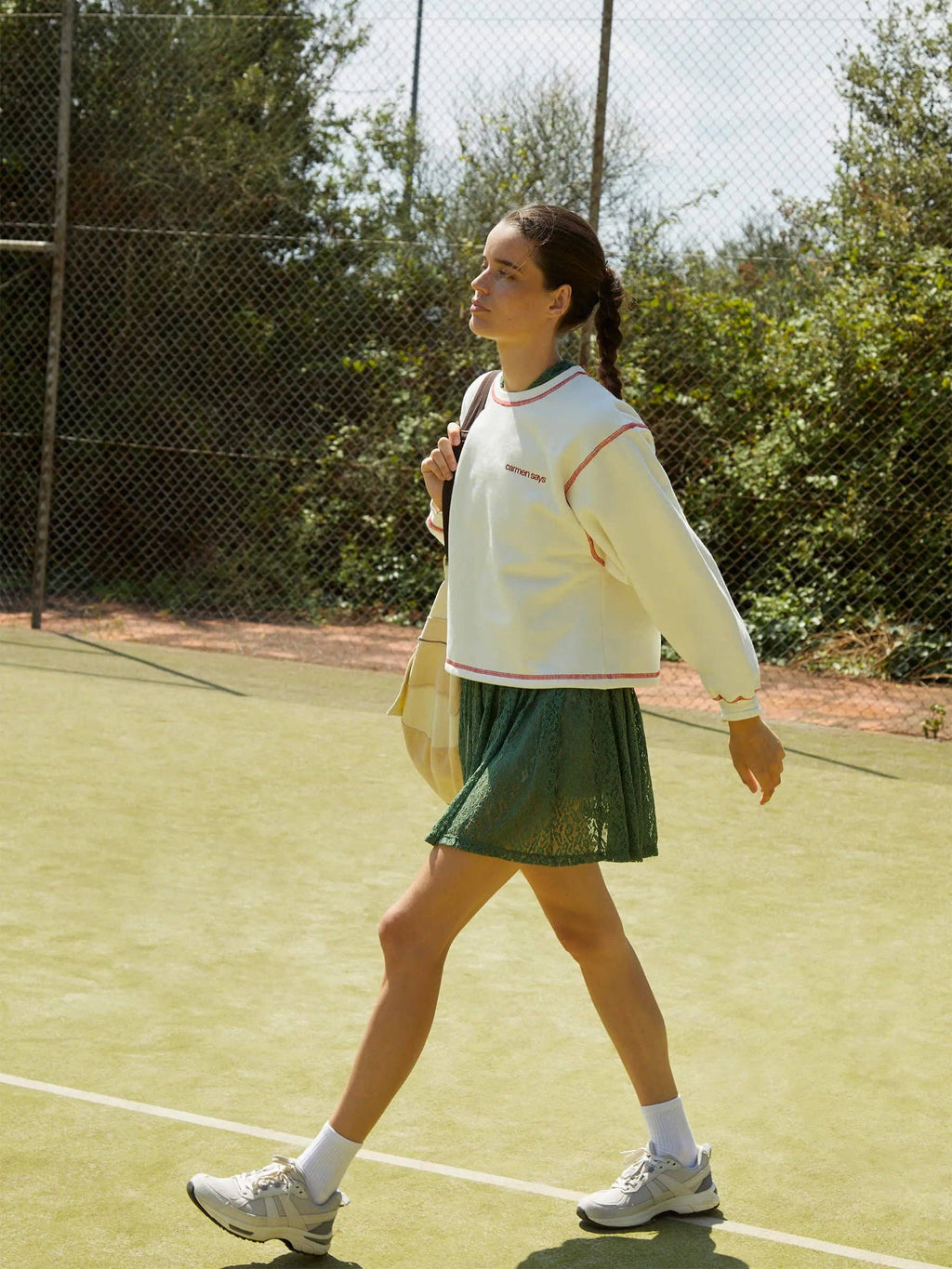 Form White Jersey Sweatshirt