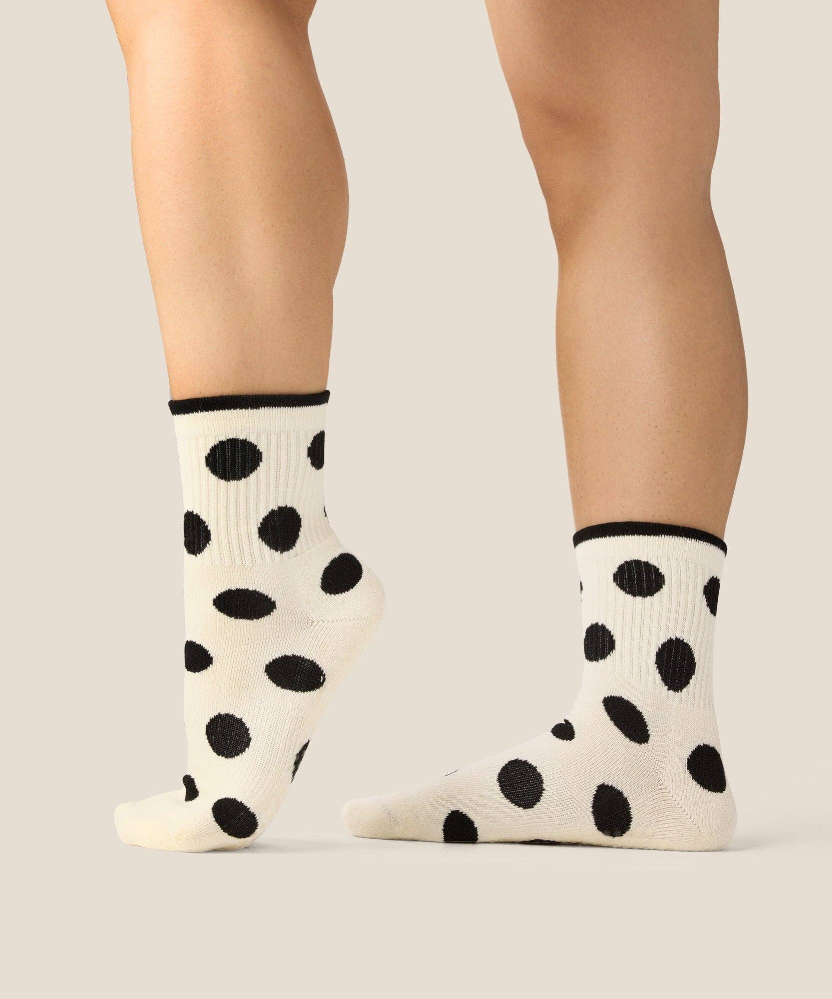 Crew Grip Socks - Polka-Dot Monochrome