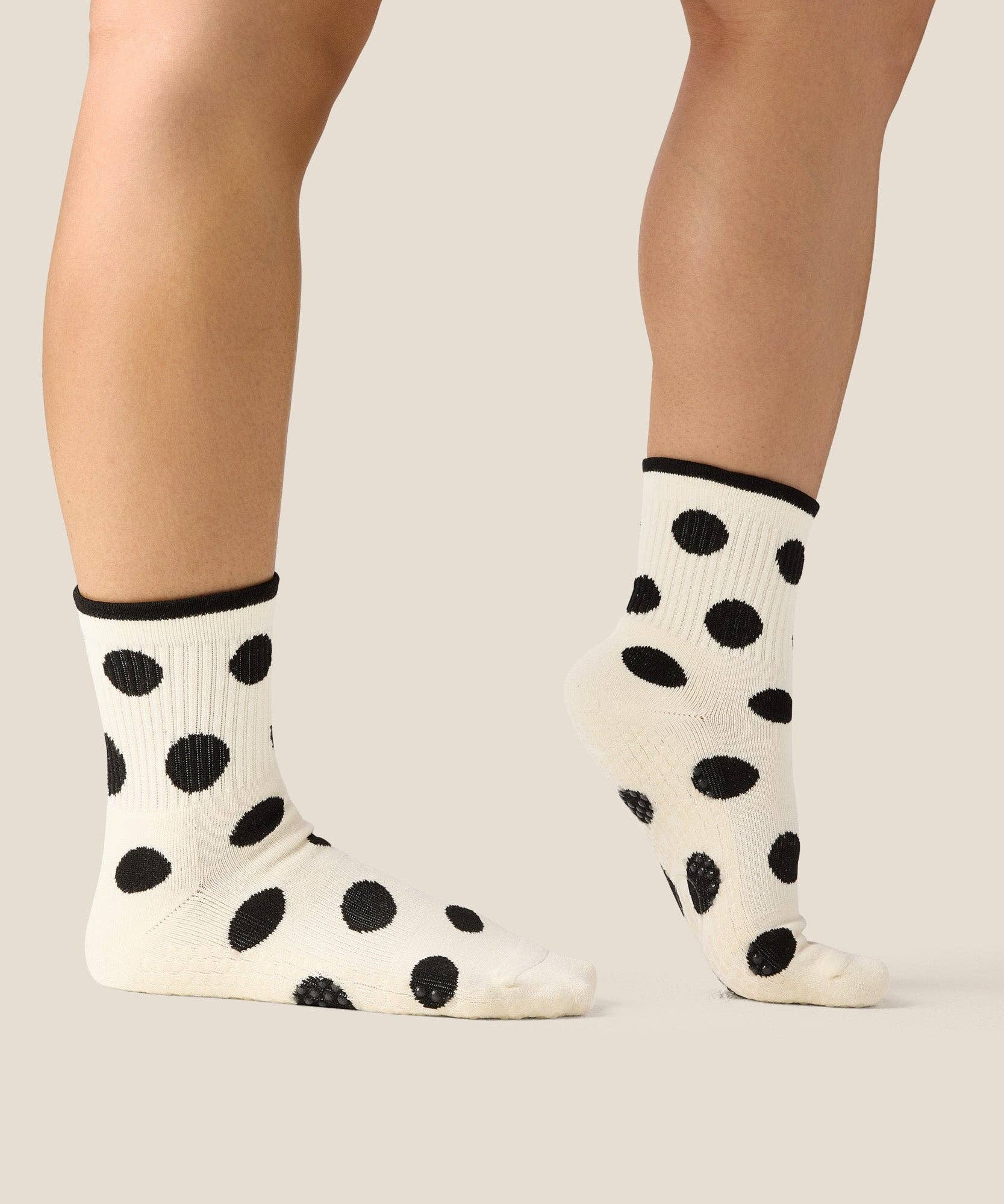 Crew Grip Socks - Polka-Dot Monochrome