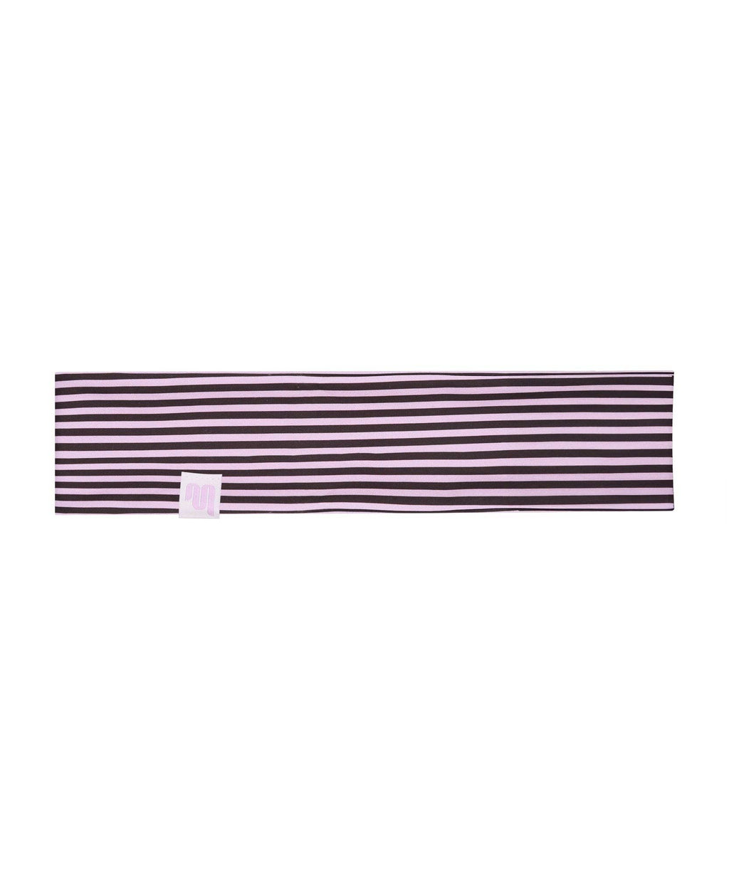 Active Headband - Espresso Pink Stripe
