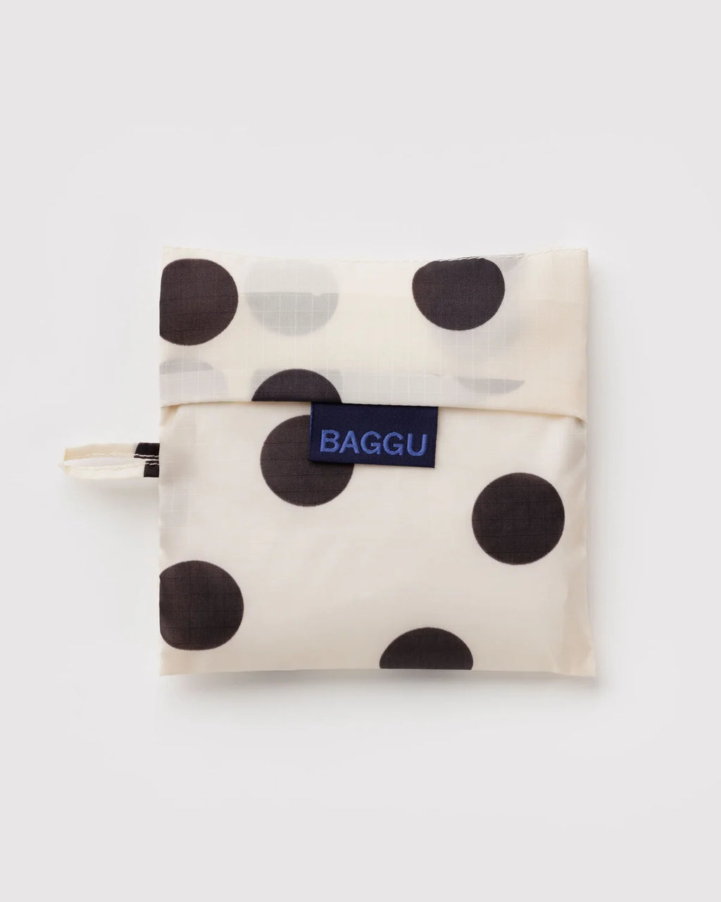 Standard Baggu Cream and Black Polka Dot
