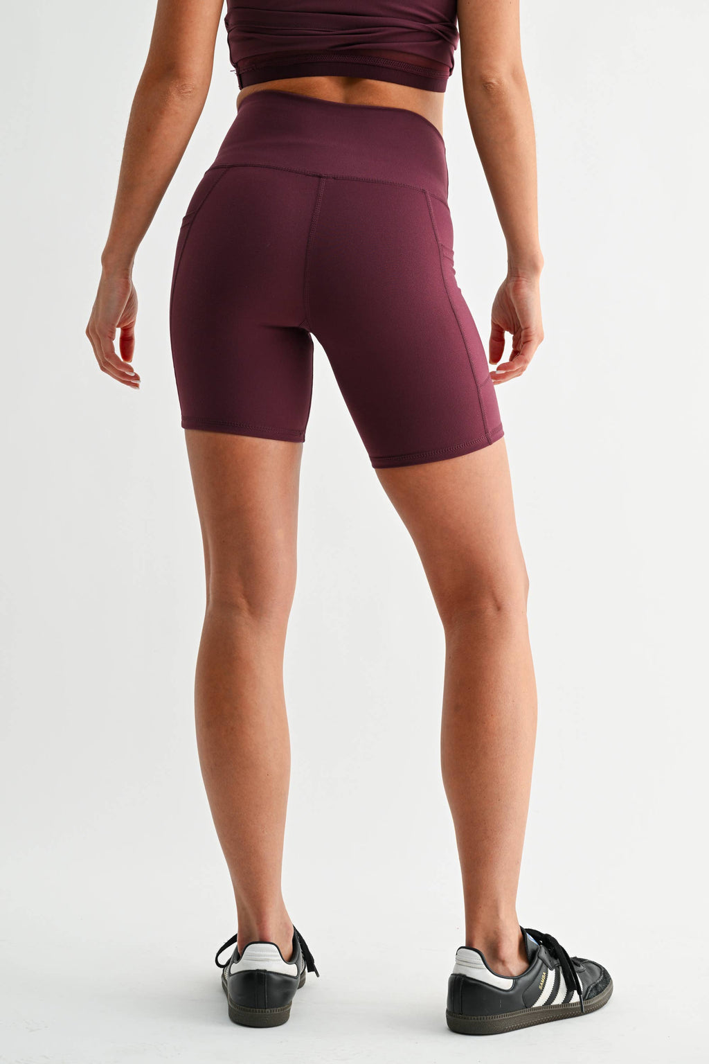 Venice Cloud Light Sculpt Biker Shorts - Dark Plum