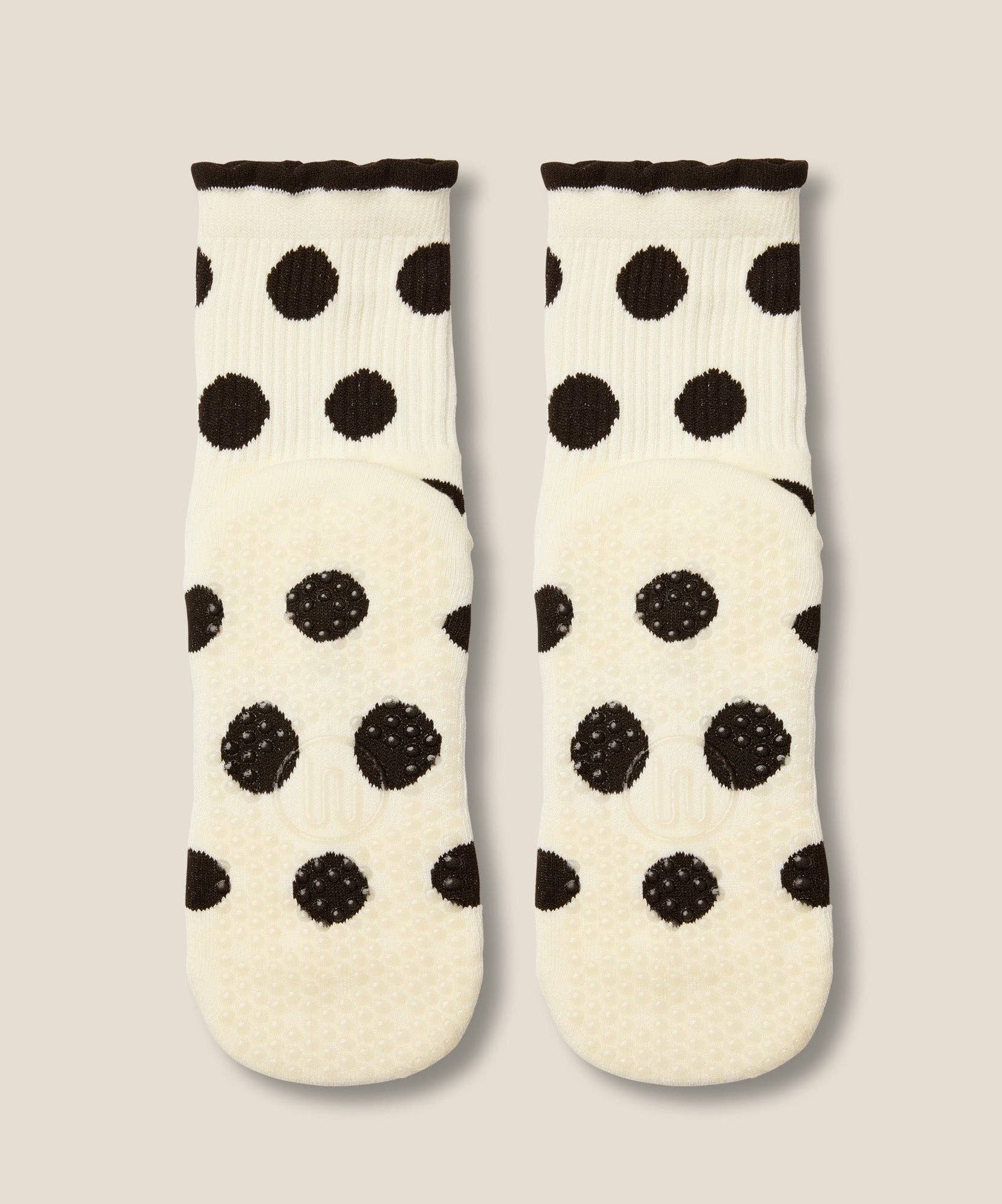 Crew Grip Socks - Polka-Dot Monochrome