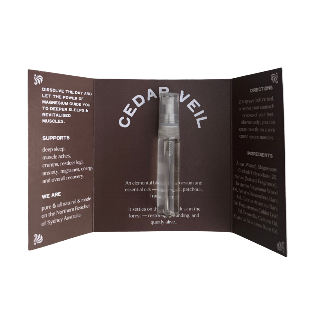 5ml Magnesium Cedar Veil Spray Sample