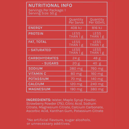 Strawberry - Caffeine-Free Energy Gel