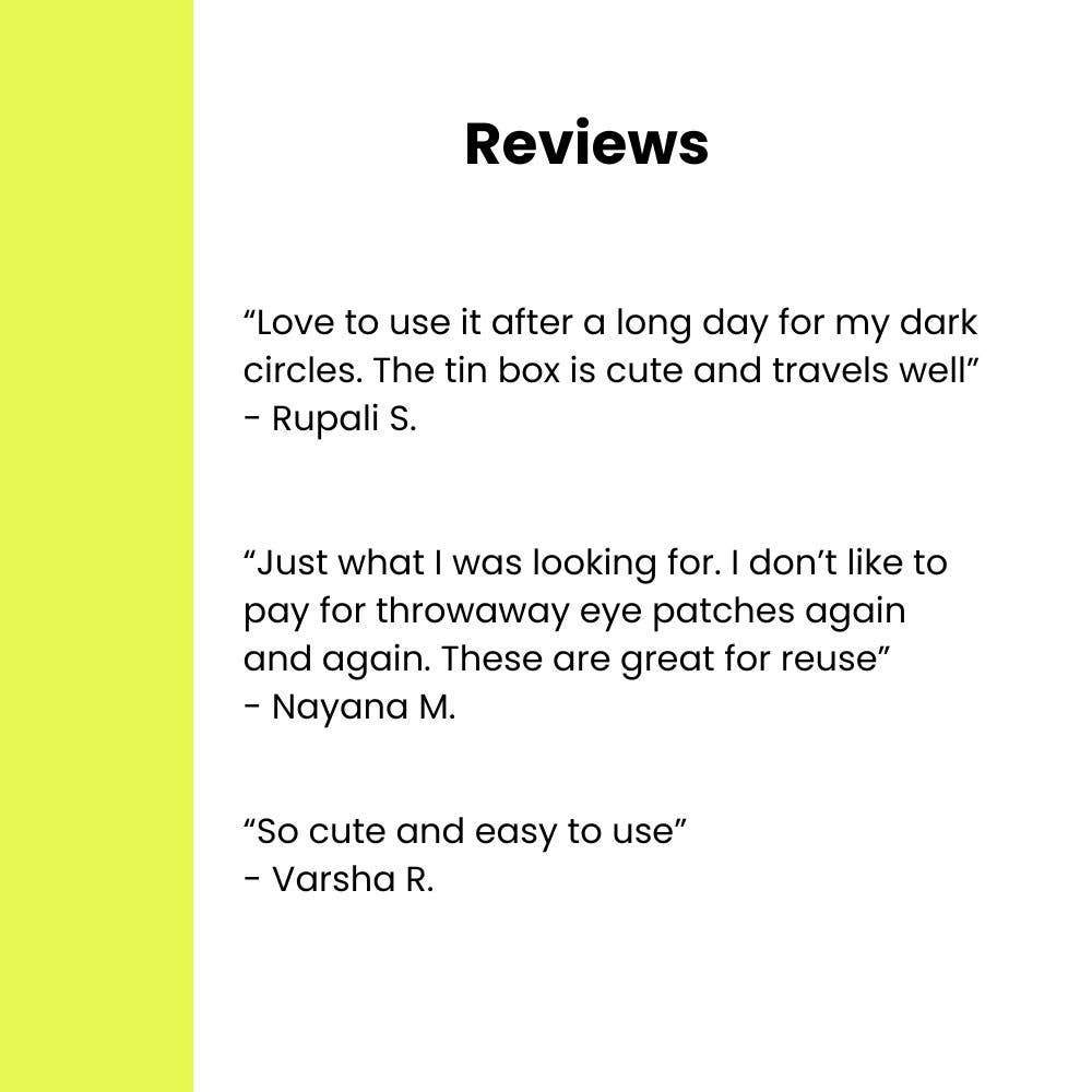 Reusable Eye Patches