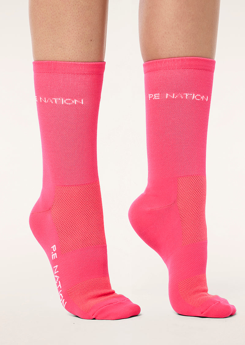 Aero Running Sock In Diva Pink
