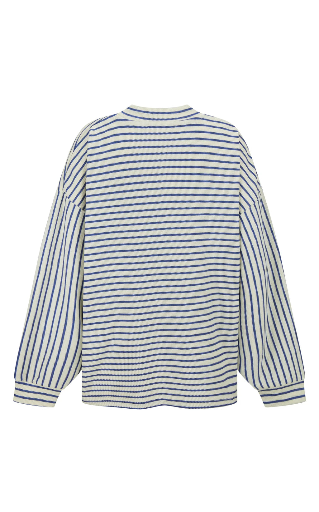 AJM Waffle Long Sleeve Top Dark Navy