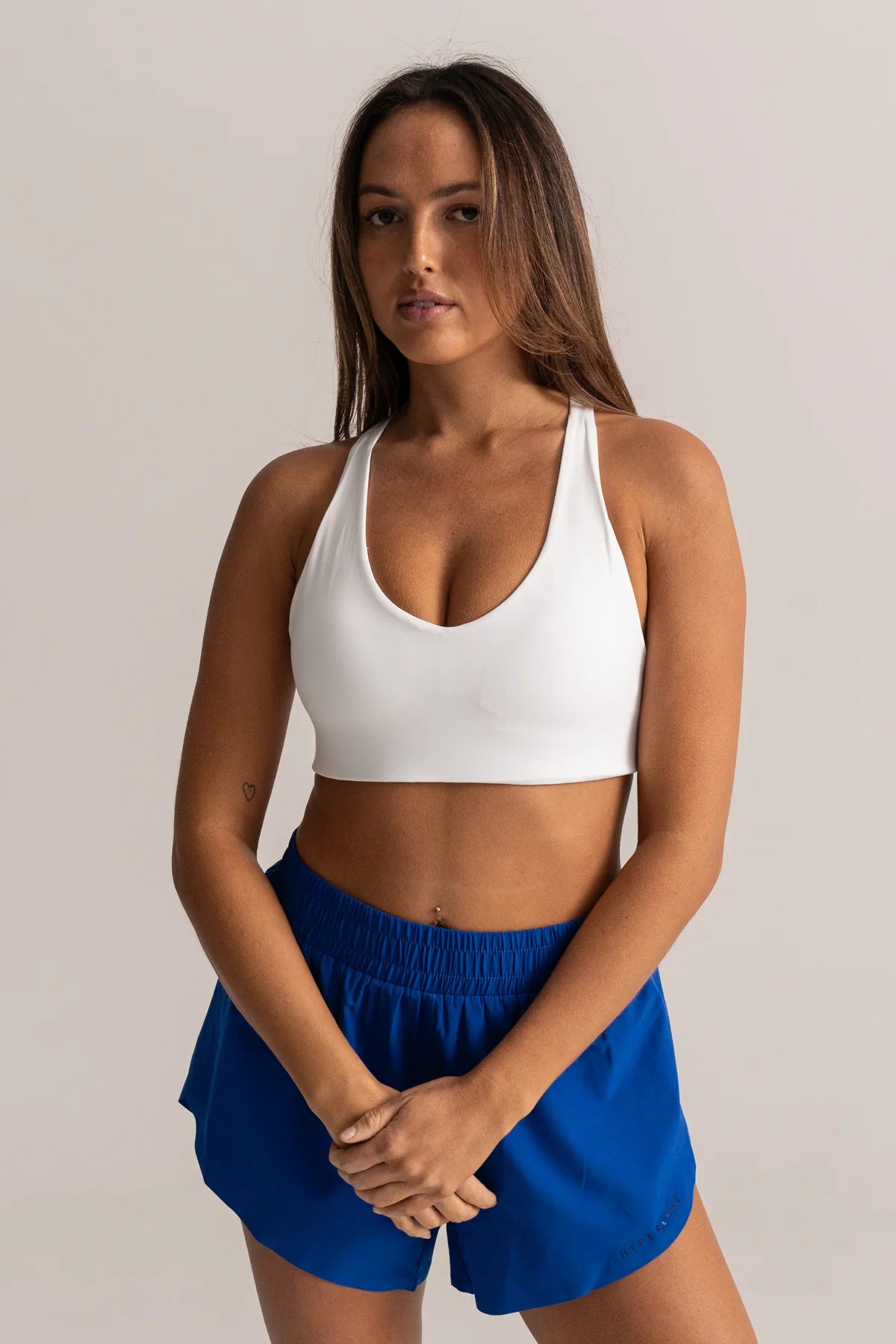 HyperLuxe Runners High Split Short- Cobalt