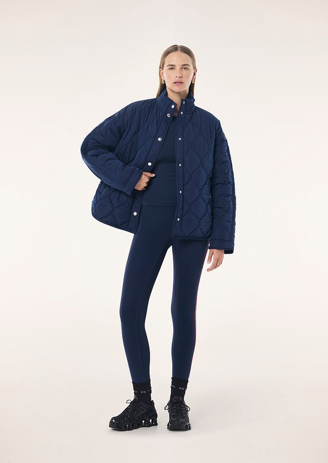Surge Quilt Jacket In Dark Navy