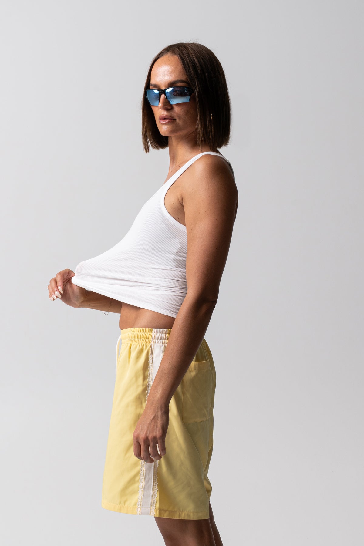 HyperLuxe Lace Mid Short- Butter