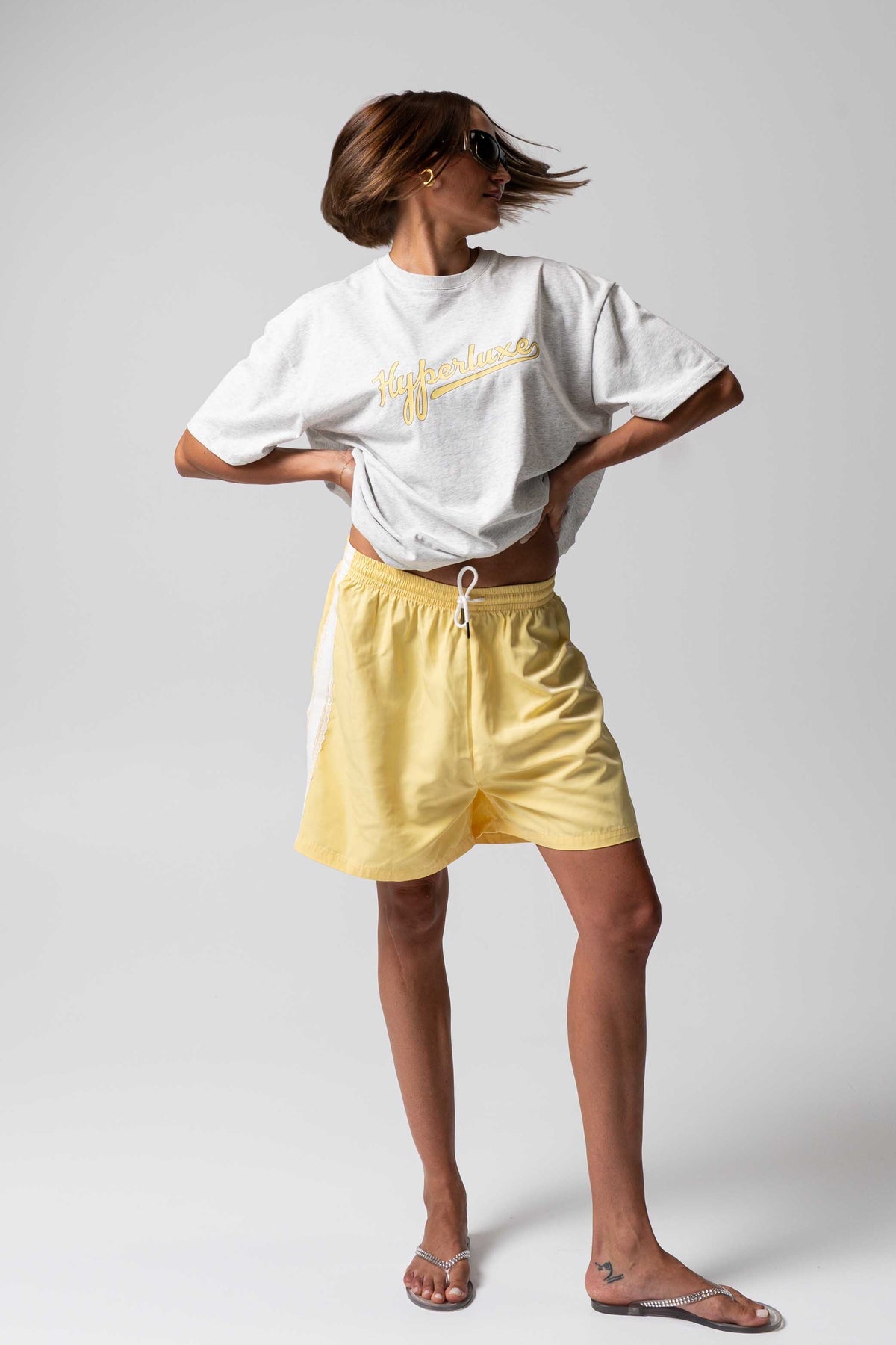 HyperLuxe Lace Mid Short- Butter