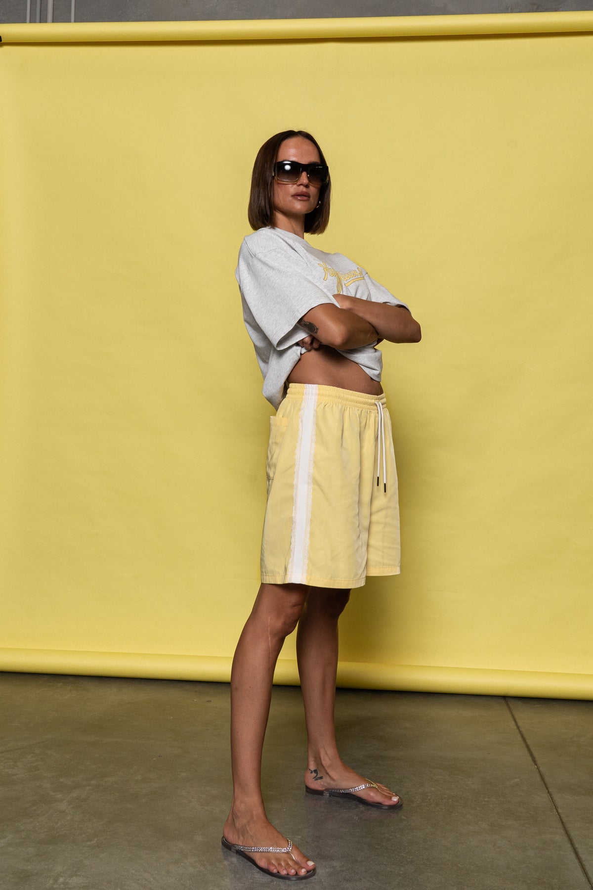 HyperLuxe Lace Mid Short- Butter