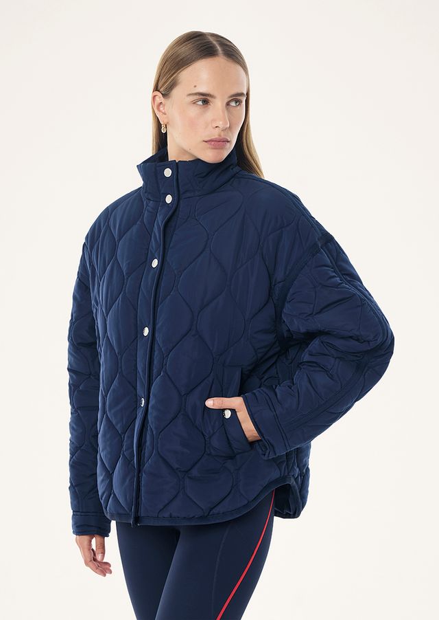 Surge Quilt Jacket In Dark Navy