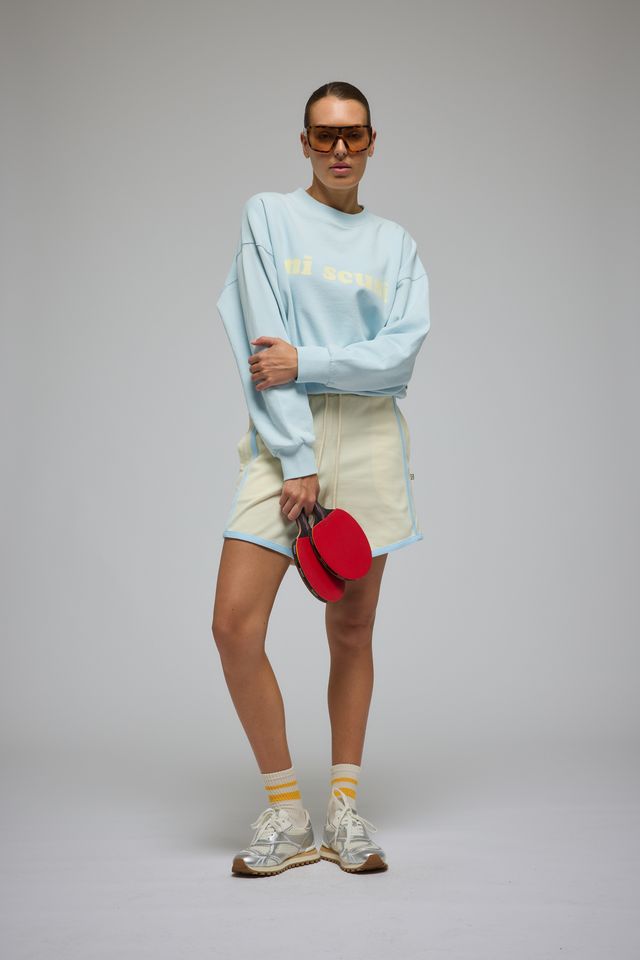 Mi Scusi Sweatshirt Washed Glacier