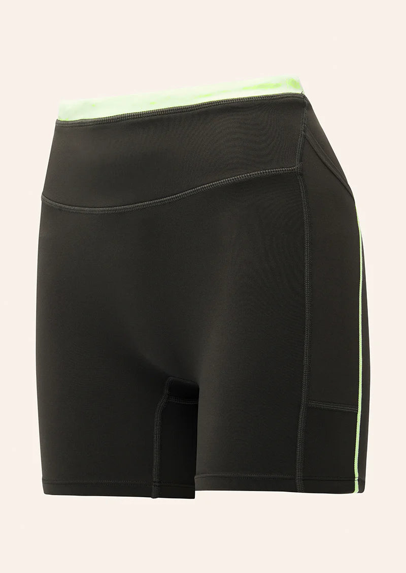 Rapid 5" Pocket Bike Short In Caviar & Washed Lime