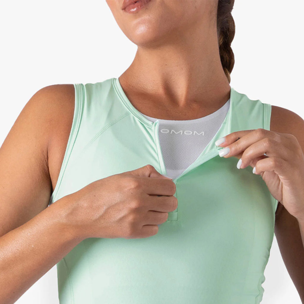 Women's Sleeveless Base Aero Vest - Mistleaf