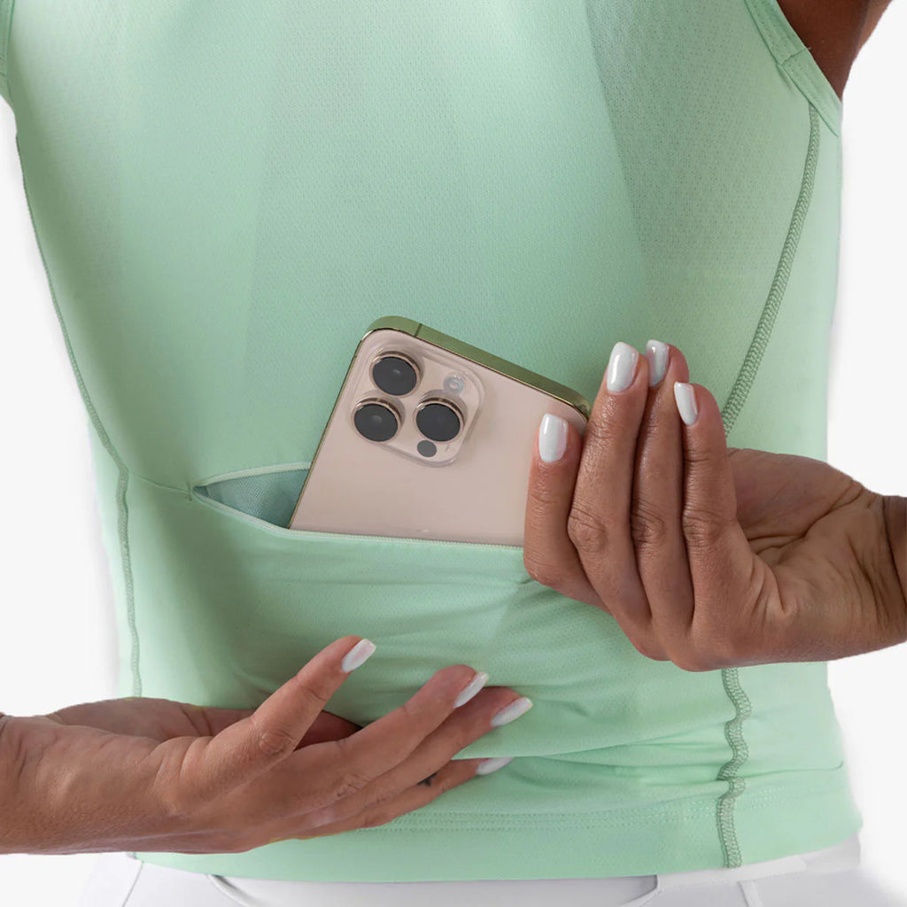 Women's Sleeveless Base Aero Vest - Mistleaf