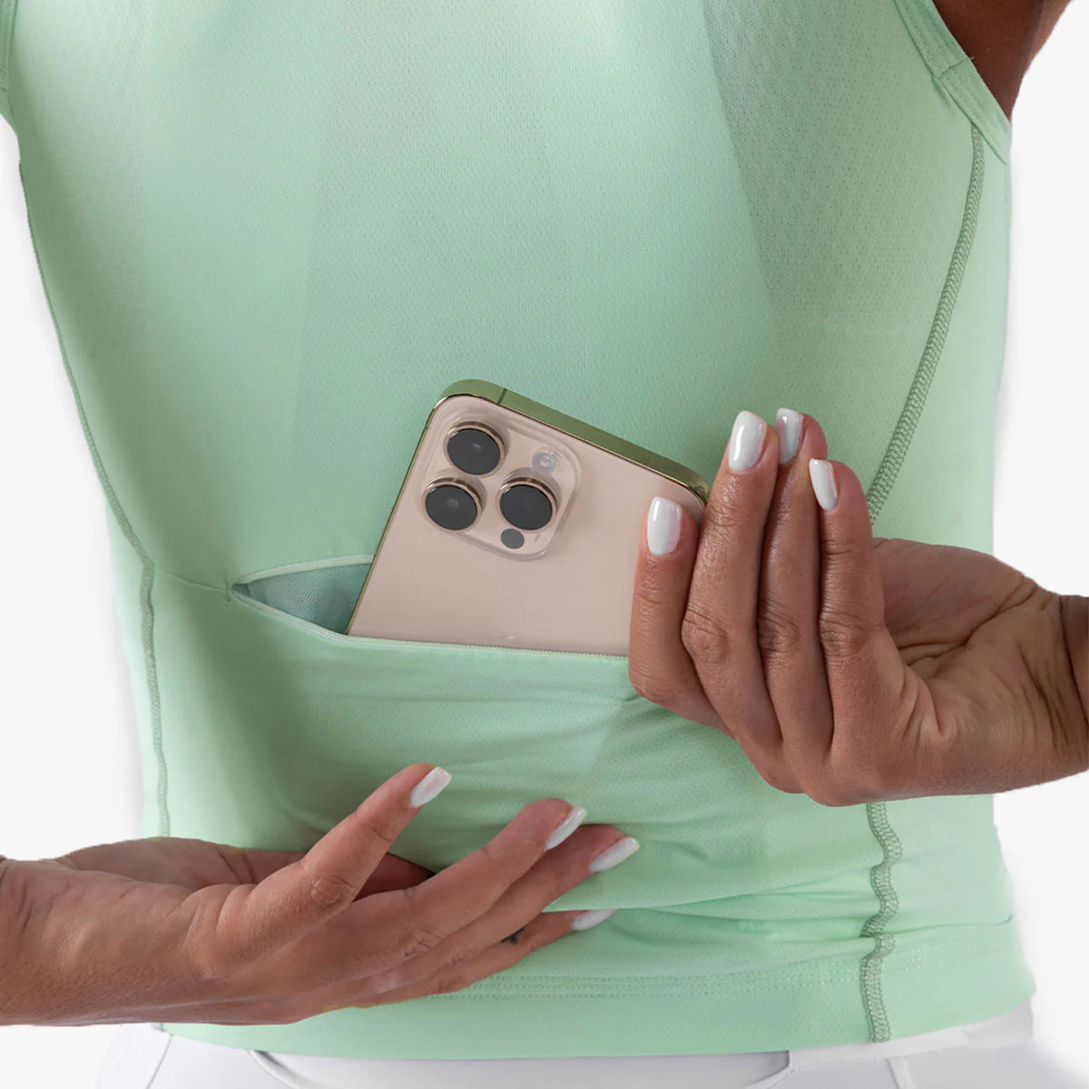 Women's Sleeveless Base Aero Vest - Mistleaf