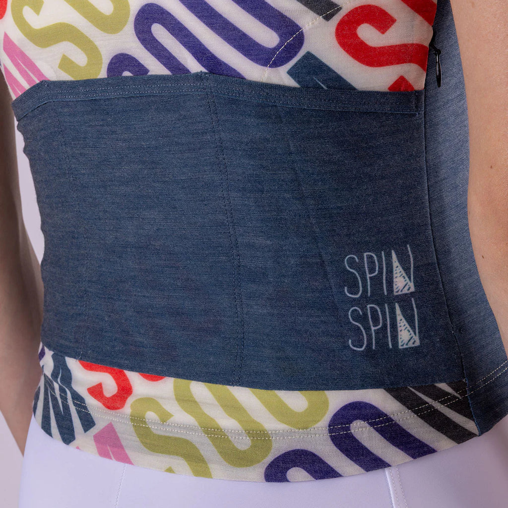 Women's Soomom x Spin Spin Art Series Merino Jersey - Slipstream