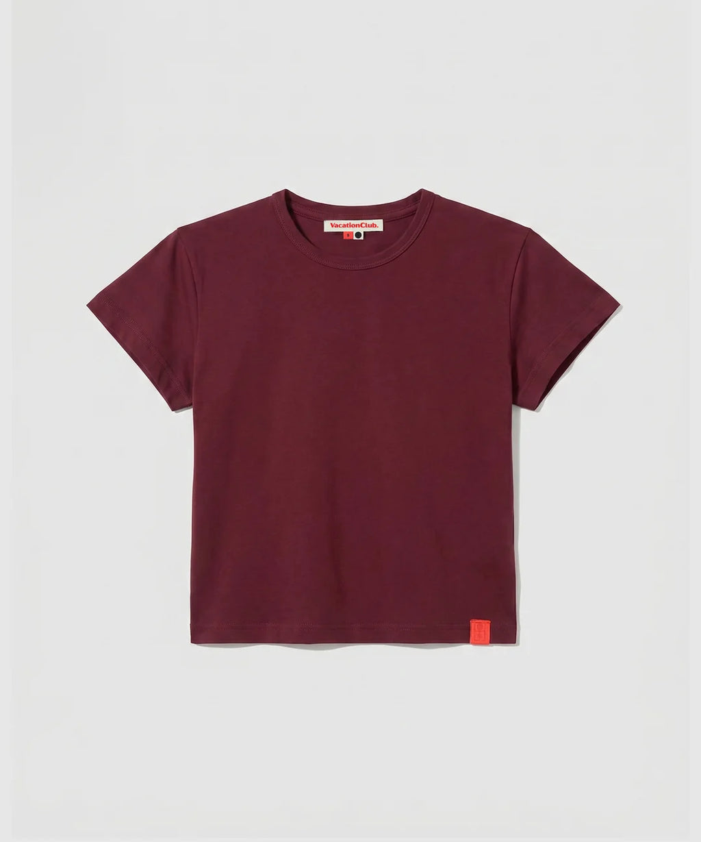 Mini Tee - Burgundy