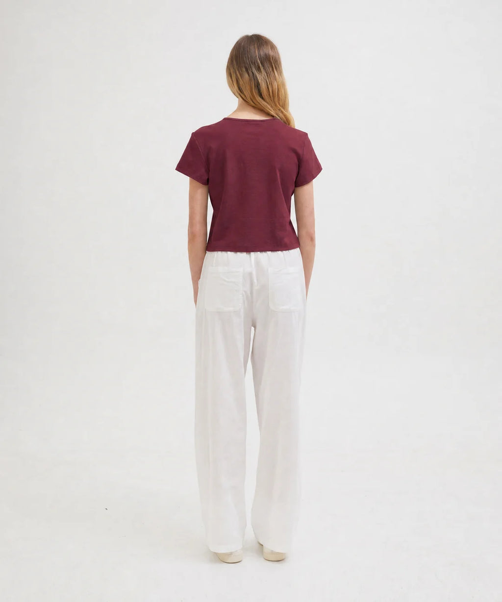 Mini Tee - Burgundy