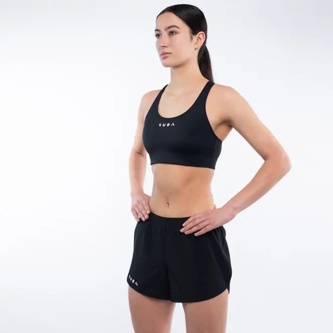 Running Shorts Classic Side Split Women’s Black