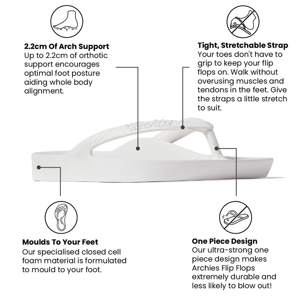 Original Arch Support Thongs - White