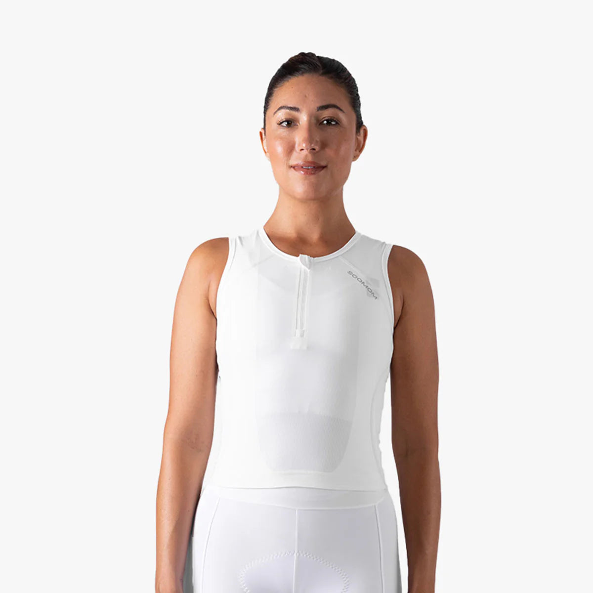 Women's Sleeveless Base Aero Vest - White Drift