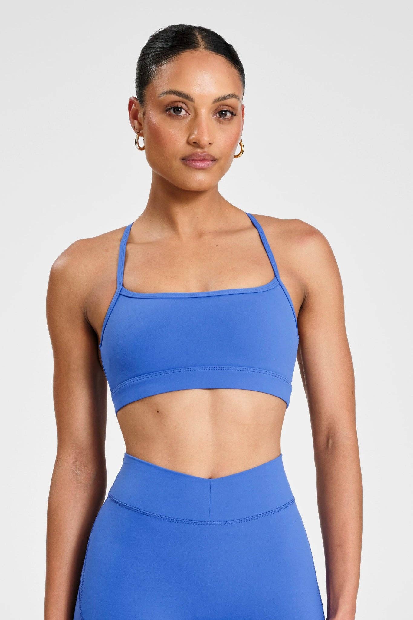 CLOUDCORE Y-Back Sports Bra: Sicily Blue