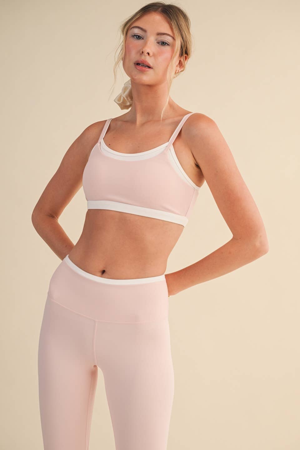Layered Bra Top - Pink