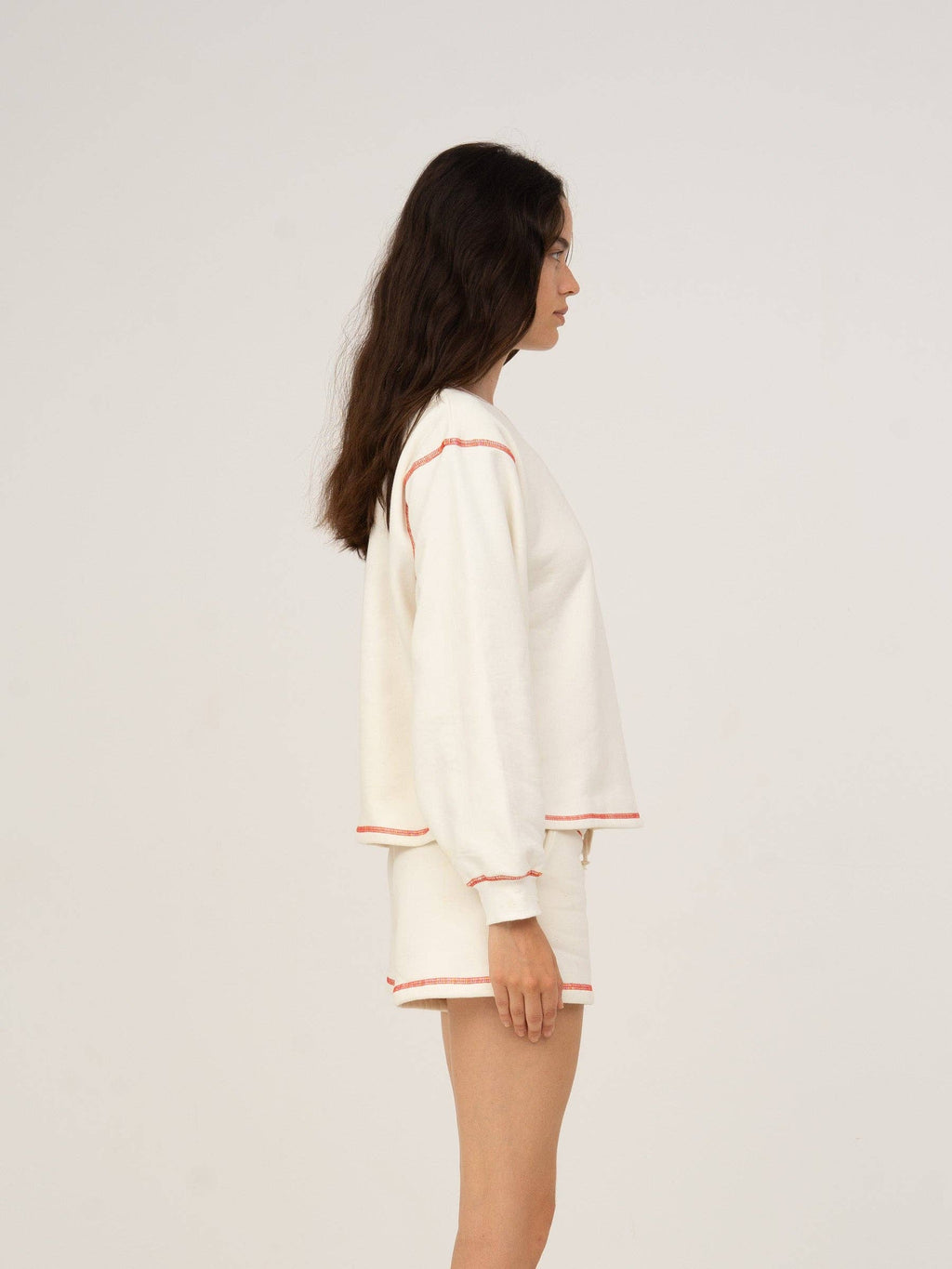 Form White Jersey Sweatshirt