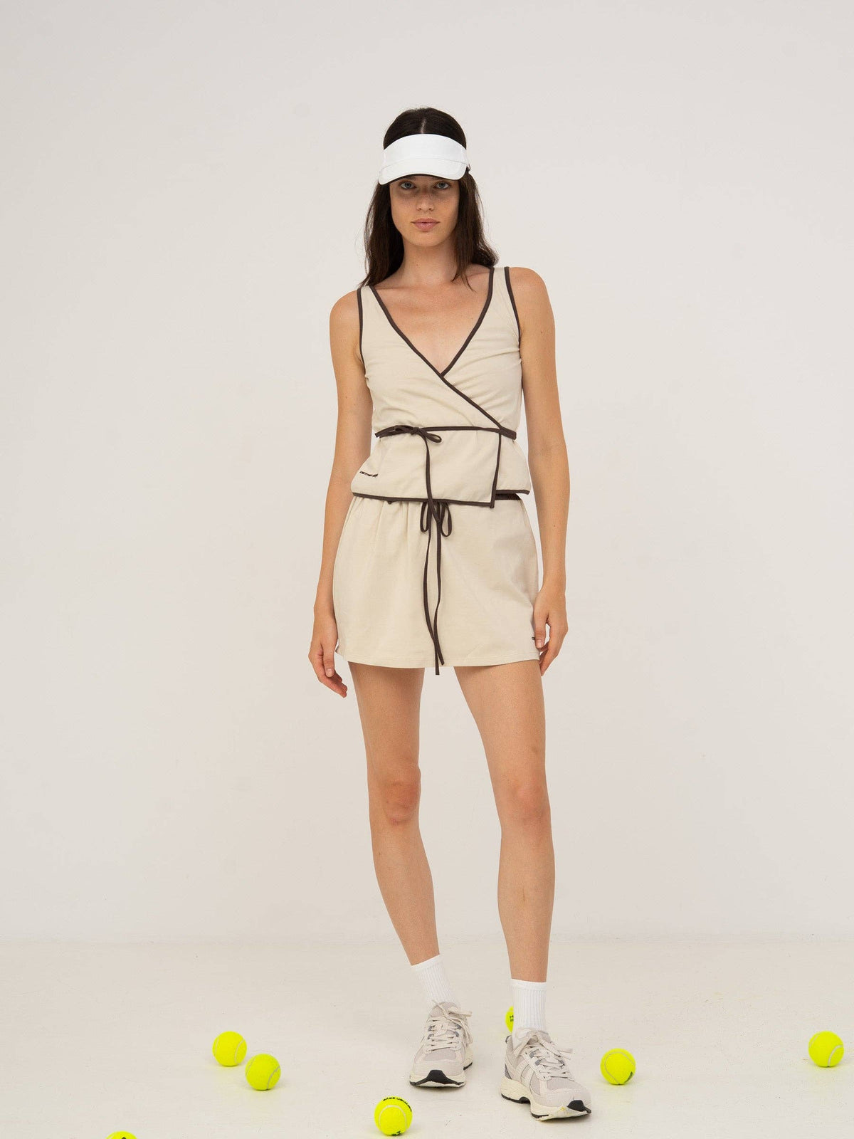 Serve White Mini Sports Skirt