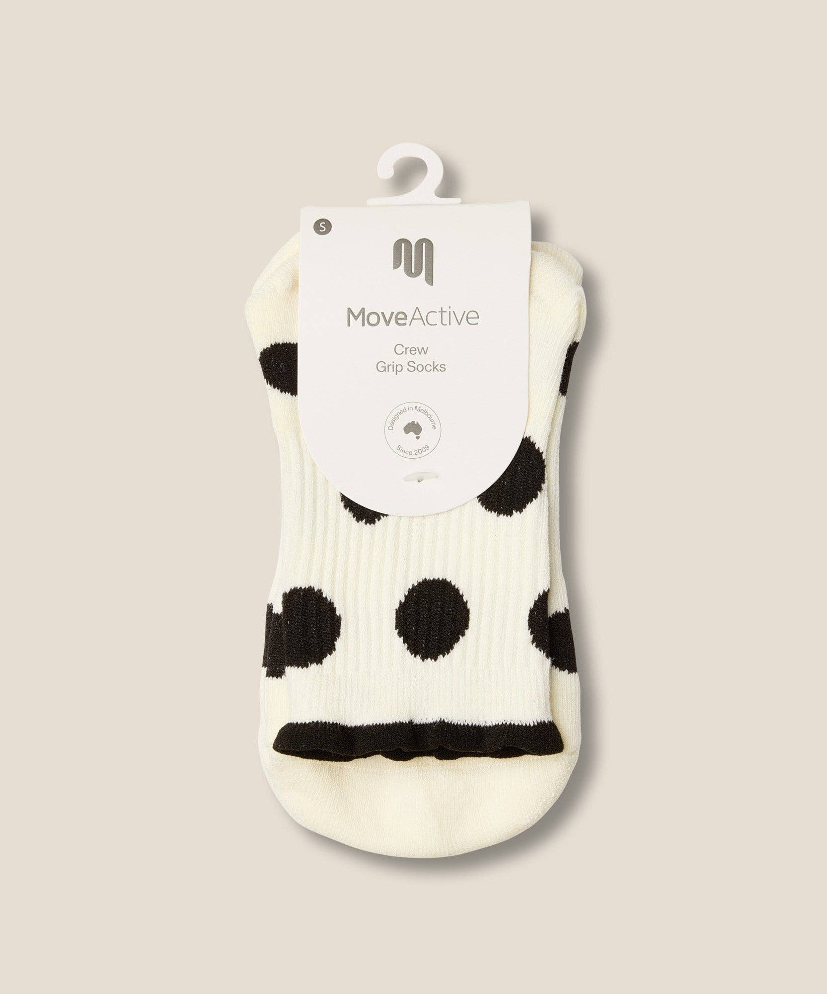 Crew Grip Socks - Polka-Dot Monochrome