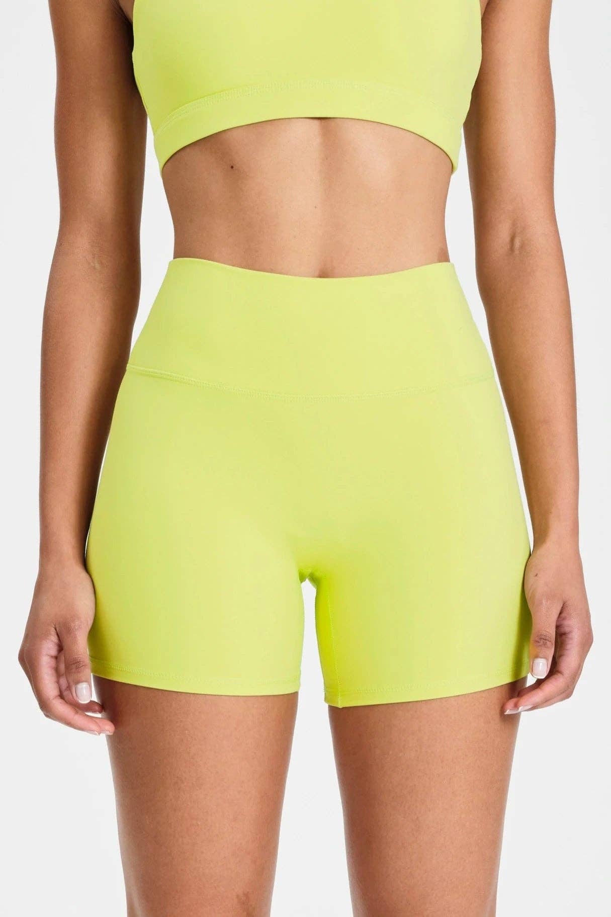 CLOUDCORE 5" Bike Short: Lime
