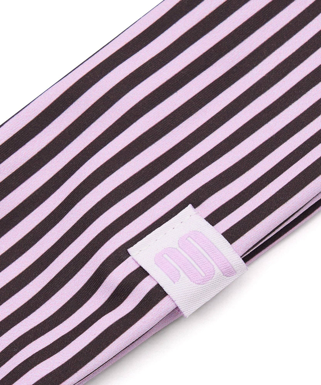 Active Headband - Espresso Pink Stripe