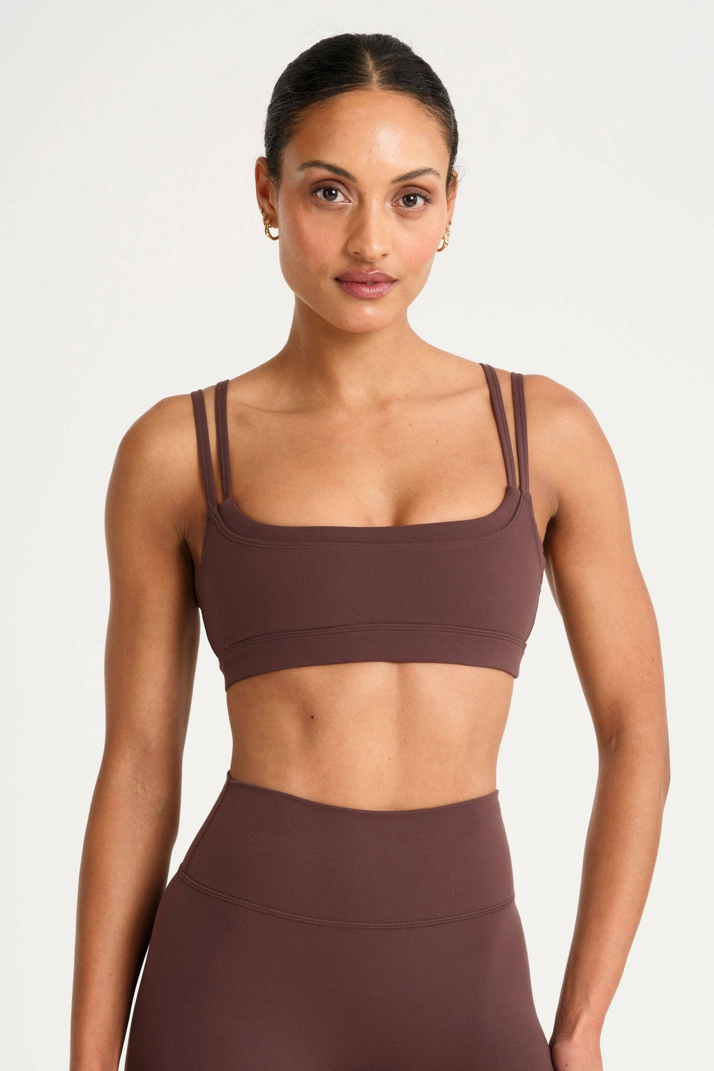 ALLFENIX CloudCore Double Layer Sports Bra: Espresso